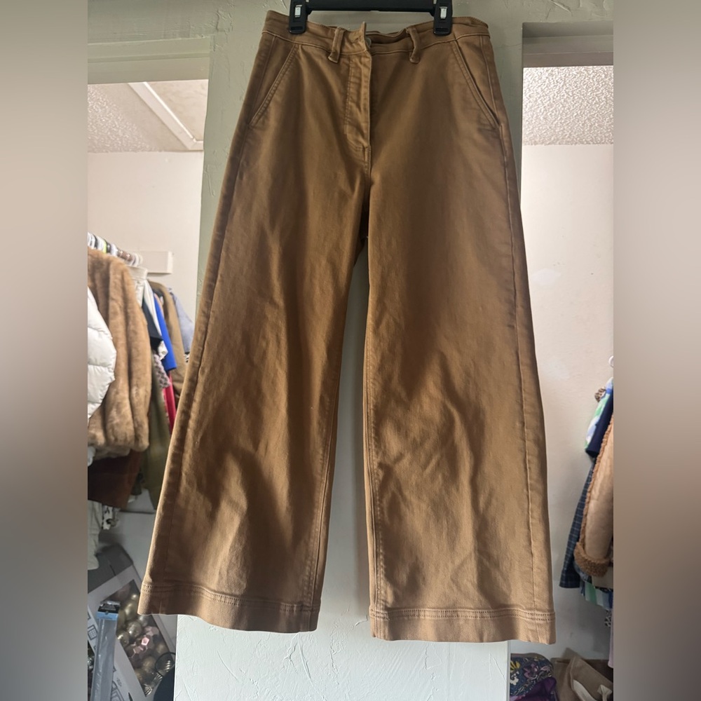 EVERLANE Brown Wide-Leg Pants